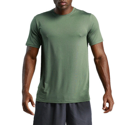 Solid Color Men's Short Sleeve