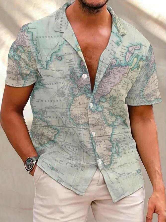 Men's 3D Printed Stylish Beach Casual Shirt