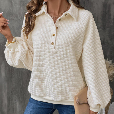 Women’s Thick Knit Polo Sweater