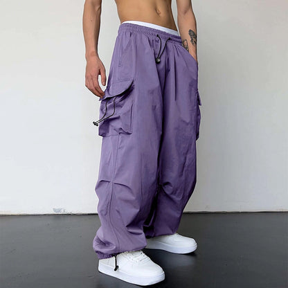 Nylon Quick-Drying Overalls - Men's High Waist Pants