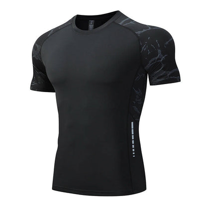 Ice Silk Short Sleeve Fitness T-shirt