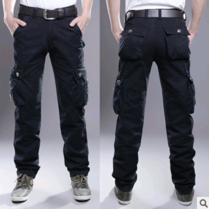 Multi-pocket overalls military pants casual trousers