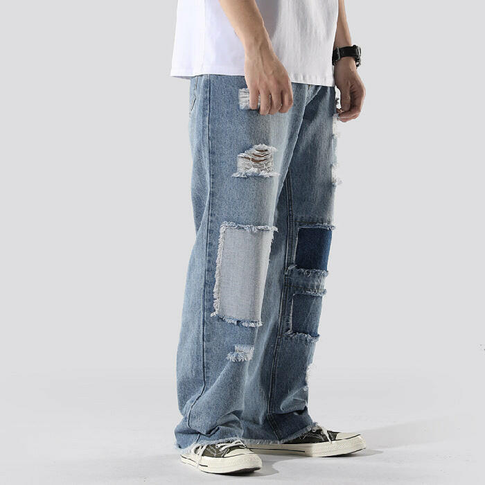 French Overalls Men's Baggy Daddy Pants