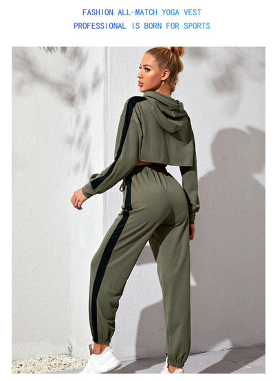 Fashion Loose Casual Sports Fitness Yoga Wear Suit