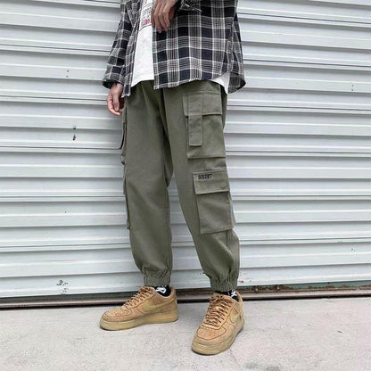 Men's Versatile Multi-pocket Harem Trousers And Overalls