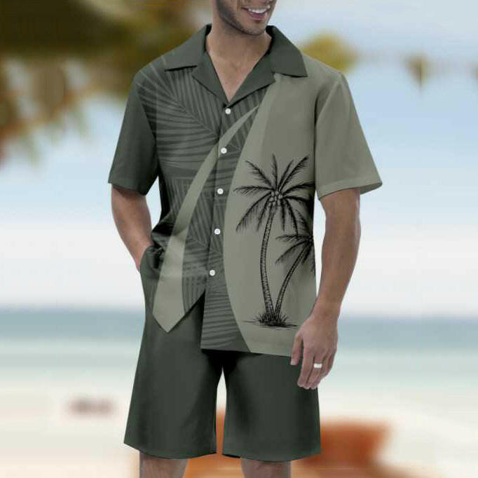 Fashion Printed Shirt 3D Men's Set