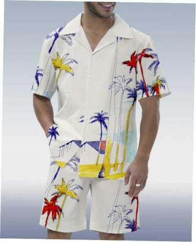 Fashion Printed Shirt 3D Men's Set