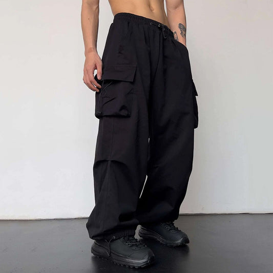 Nylon Quick-Drying Overalls - Men's High Waist Pants