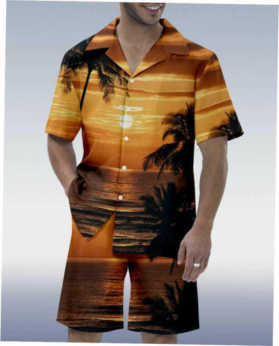 Fashion Printed Shirt 3D Men's Set