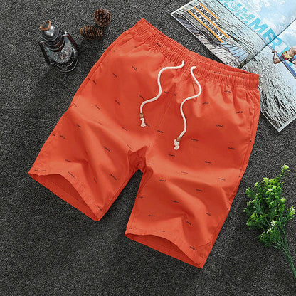 Solid color shorts men's