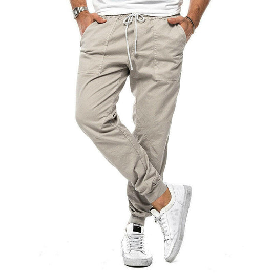 Casual Pants Loose ankle banded pants