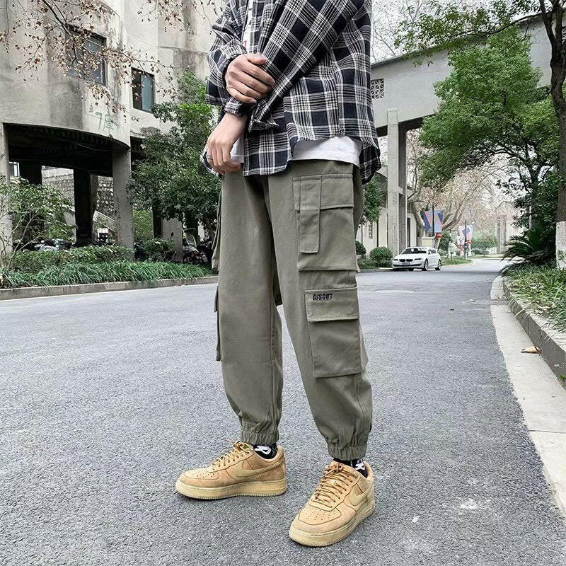 Men's Versatile Multi-pocket Harem Trousers And Overalls