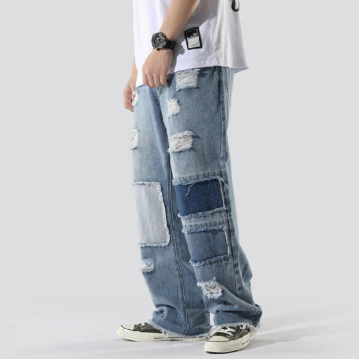 French Overalls Men's Baggy Daddy Pants