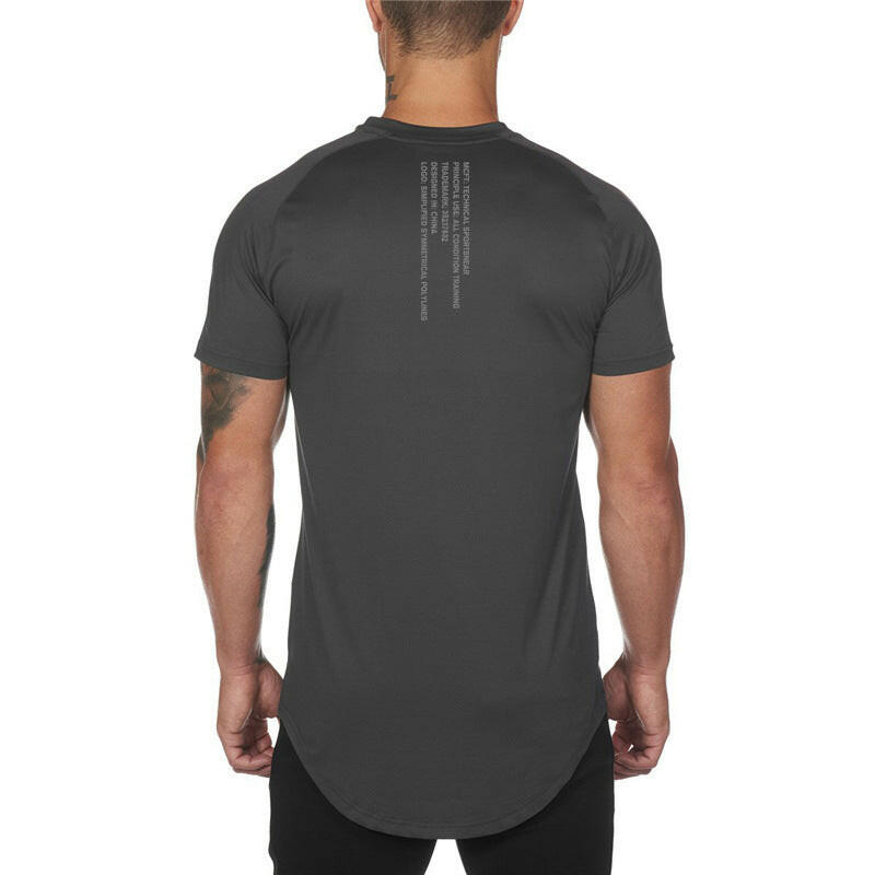 Workout Short Sleeve T-shirt Men's Breathable Casual Top