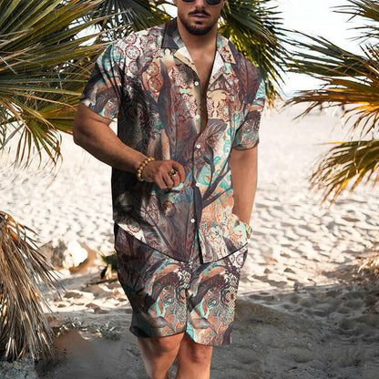 Classic 3D Printed Men's Shirt Beach wear