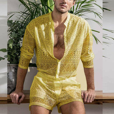 Men's Transparent Summer Sportswear Set