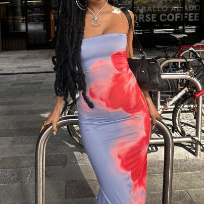 Slim Slit Tube Long Dress - Sexy Summer Party Beach Dress