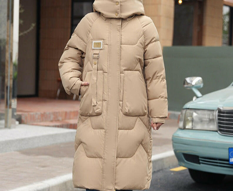 Detachable Hat Women's Mid-length Thickened Women's Coat