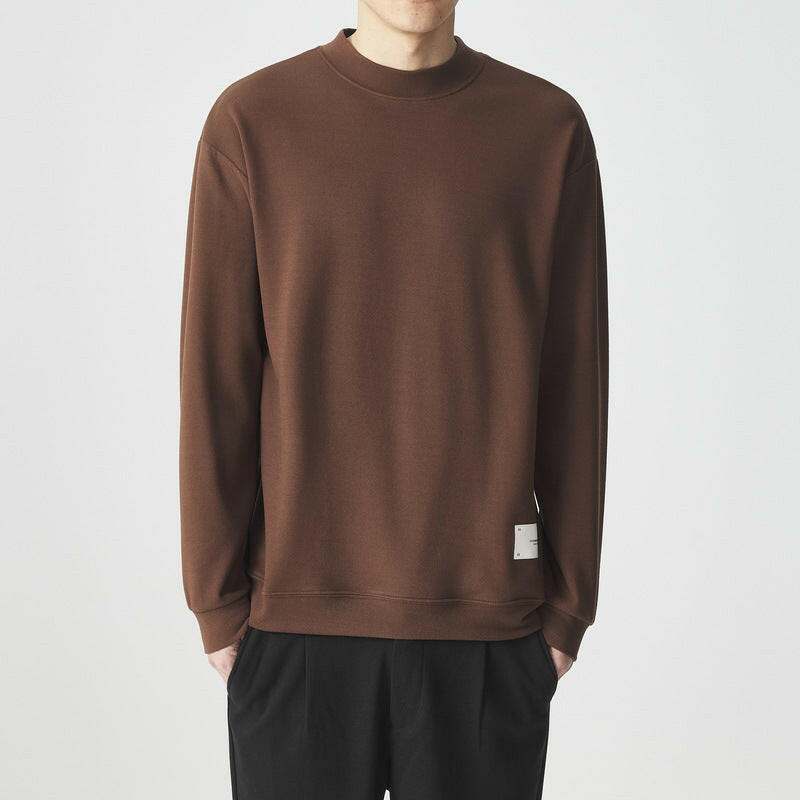 Half-high Collar Long Sleeves T-shirt Men