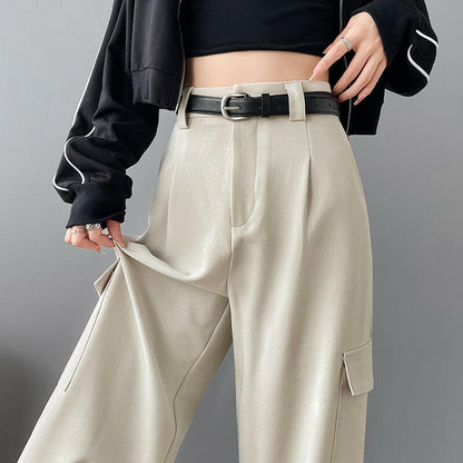 Women's High Waist Trousers Wide Leg Pants