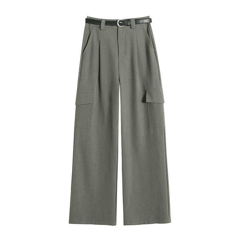 Women's High Waist Trousers Wide Leg Pants