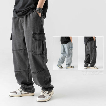 Men's Double Three-dimensional Pocket Jeans