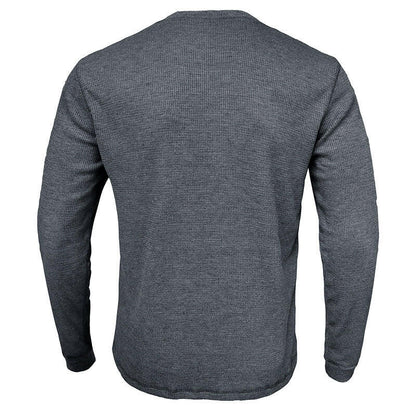 Men's Fashion Casual Loose Round Neck Long-sleeved T-shirt