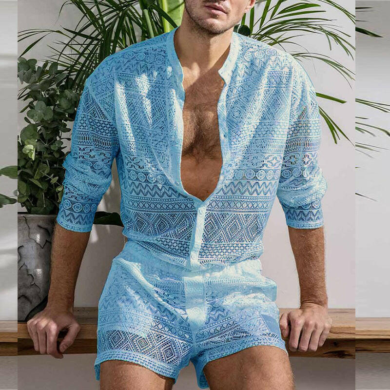 Men's Transparent Summer Sportswear Set