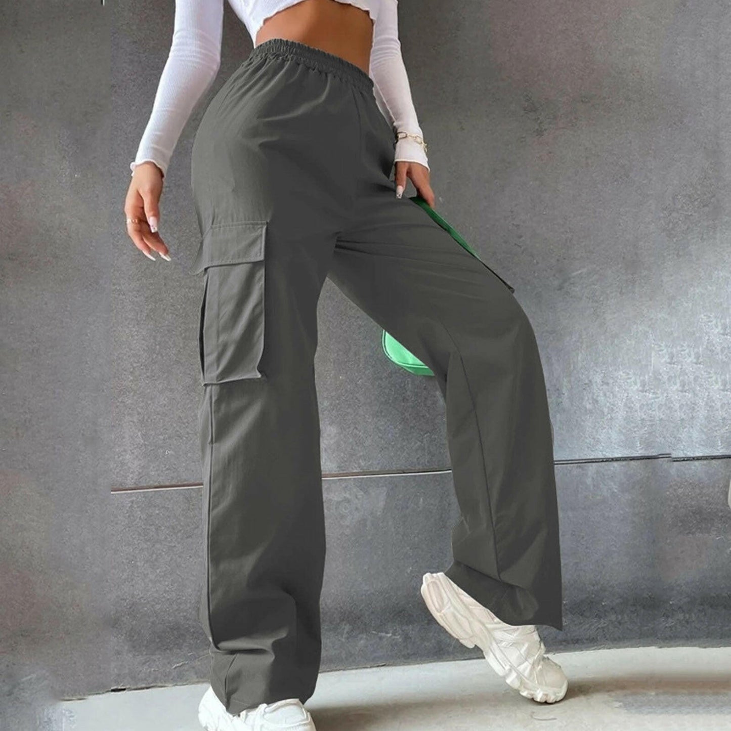 High Waist Season Wide Leg Pants Straight Loose