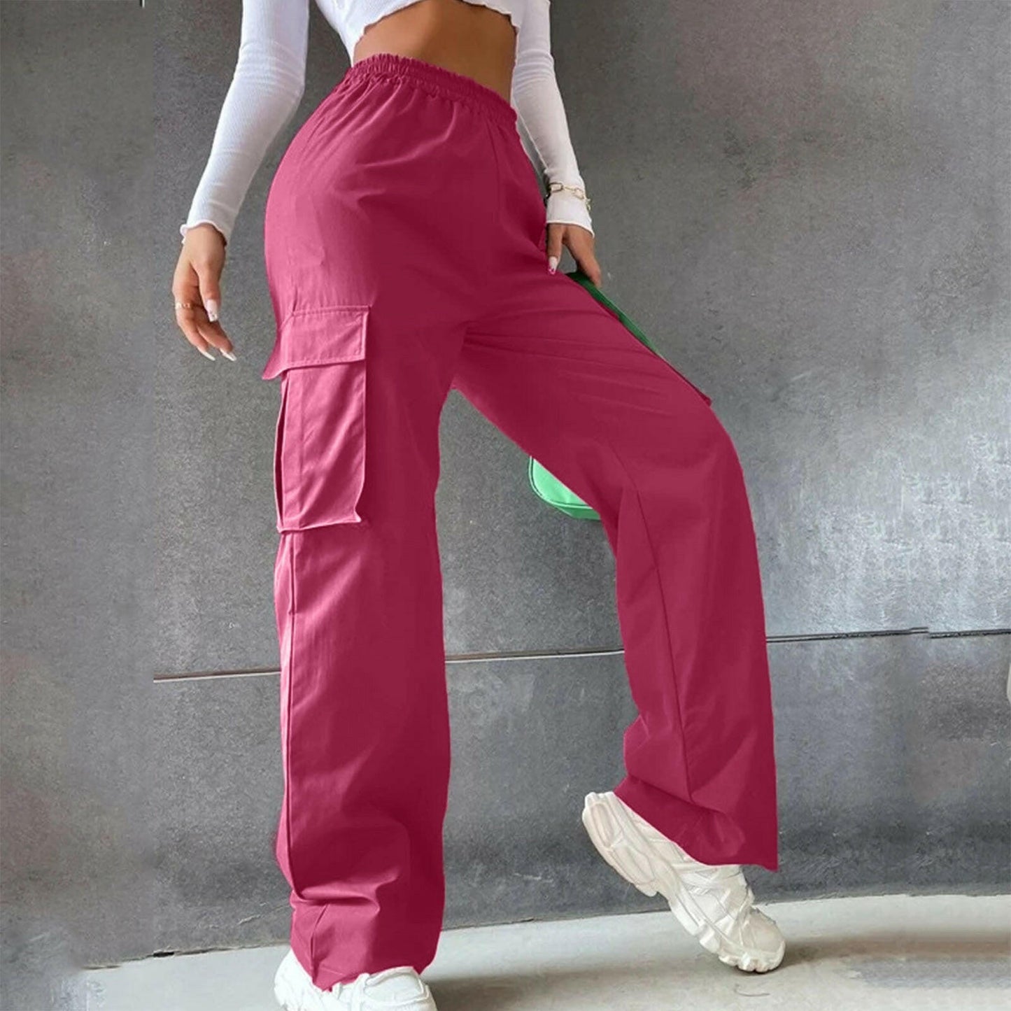 High Waist Season Wide Leg Pants Straight Loose