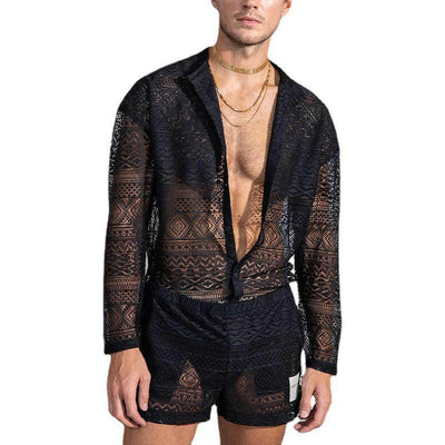 Men's Transparent Summer Sportswear Set
