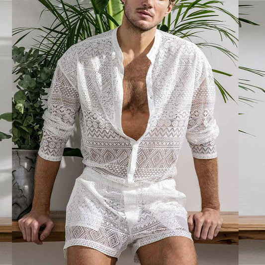 Men's Transparent Summer Sportswear Set