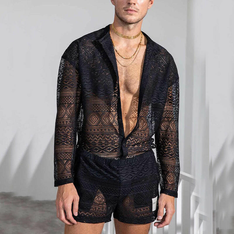 Men's Transparent Summer Sportswear Set