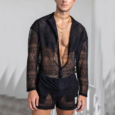 Men's Transparent Summer Sportswear Set