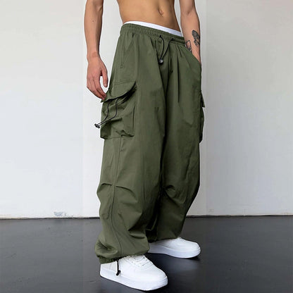 Nylon Quick-Drying Overalls - Men's High Waist Pants