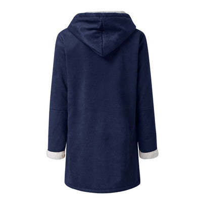 Winter Jackets For Women Sherpa Lined Jacket Duffle Toggle Coat Hooded Fleece