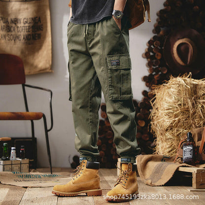 Men's Loose Straight Heavy Heavy Cargo Pants