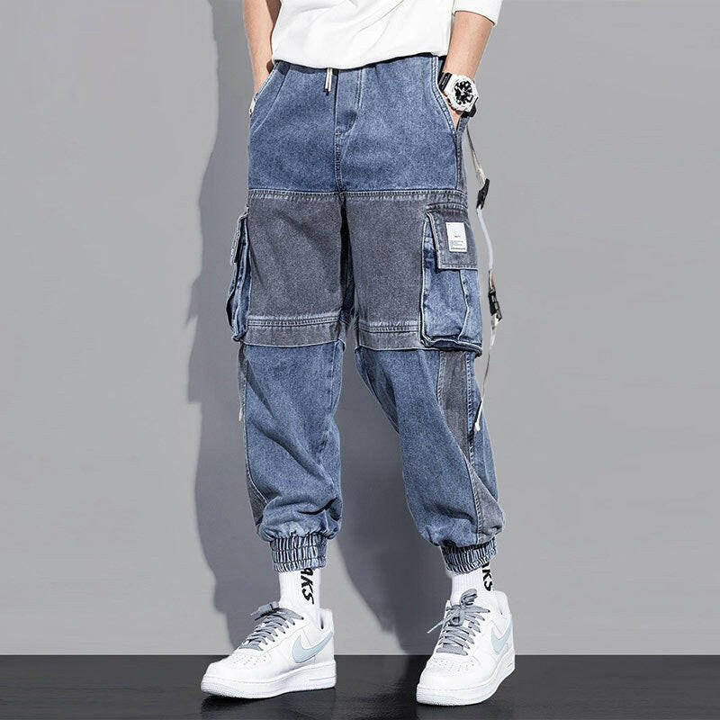 Workwear Jeans Men Fall Loose Hip-hop