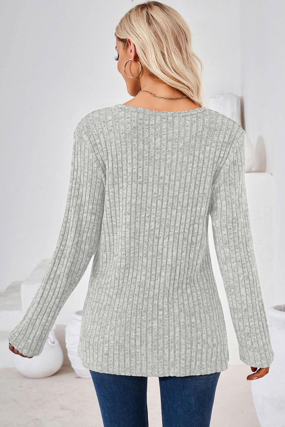 Round Neck Long Sleeve T-Shirt