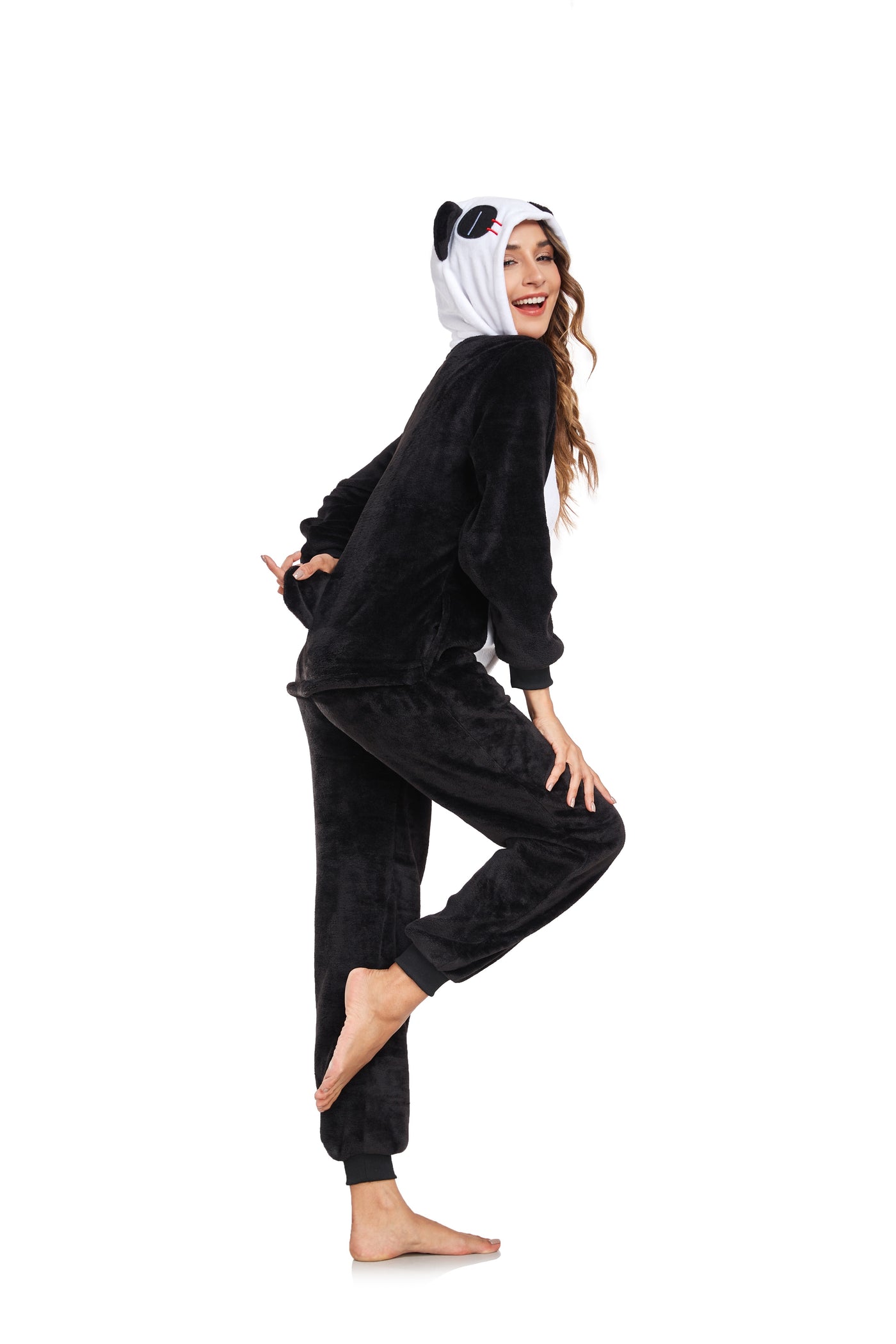 Onesie Animal Fleece Pajamas Halloween Cosplay Costumes Sleepwear Party Wear