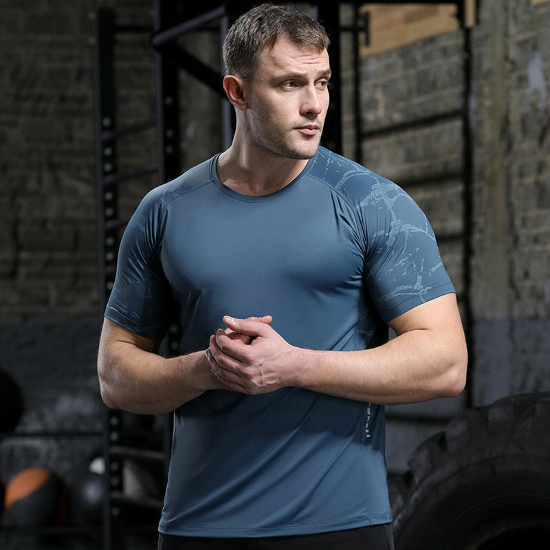 Ice Silk Short Sleeve Fitness T-shirt