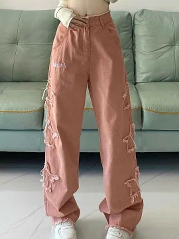 American Retro Minority Design Wide Leg Mop Pants