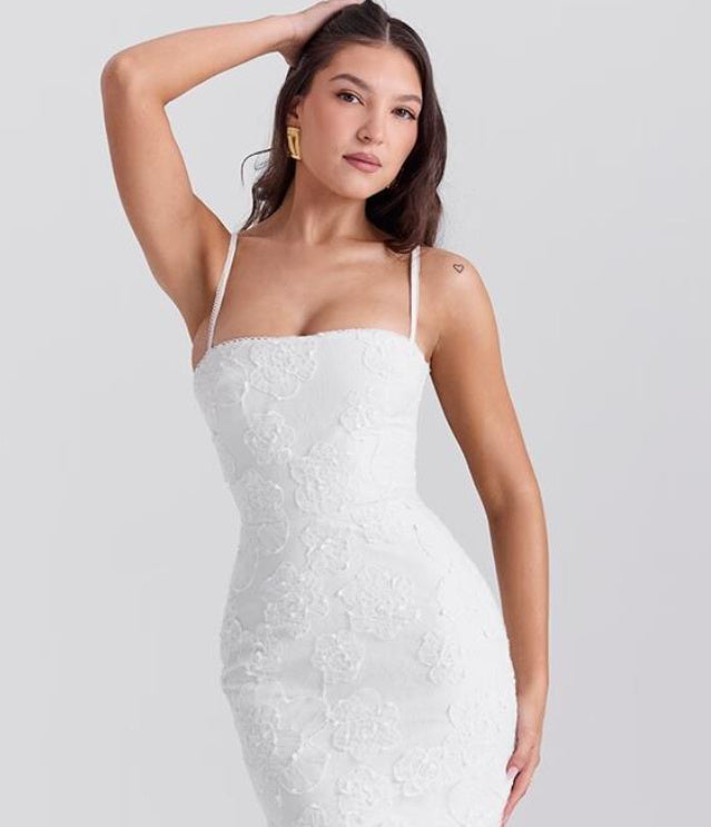 Women's Lace-style Strappy Dress