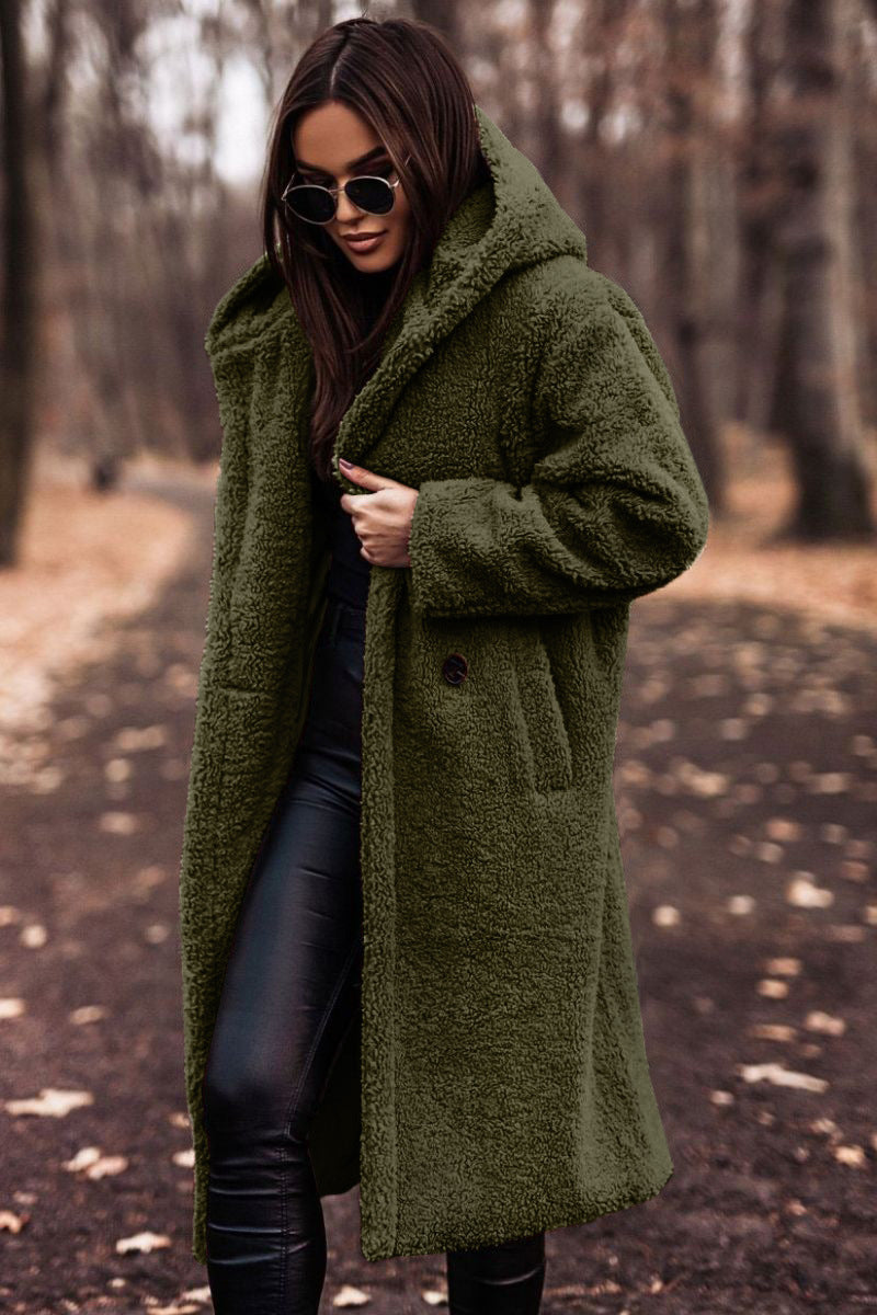 Women’s Plush Teddy Coat – Warm Winter Outwear