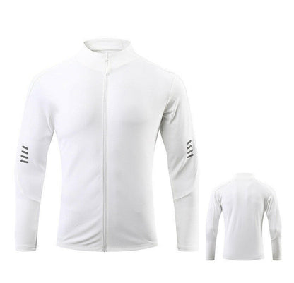 Fitness Sports Leisure Slim-fit Light Board Long-sleeve Zipper T-shirt