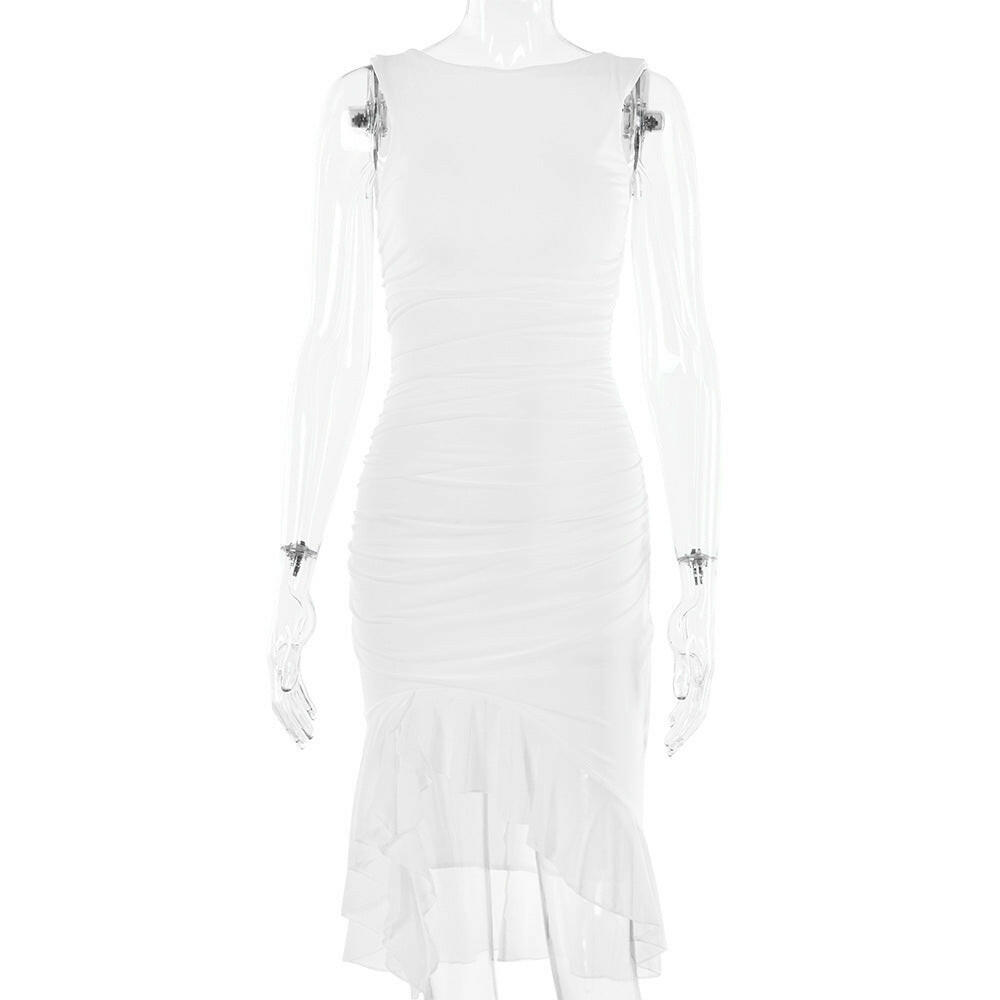 Summer Slim Skinny Sleeveless Dress For Women Fashion Party Club Dresses