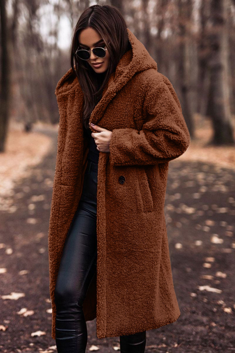 Women’s Plush Teddy Coat – Warm Winter Outwear