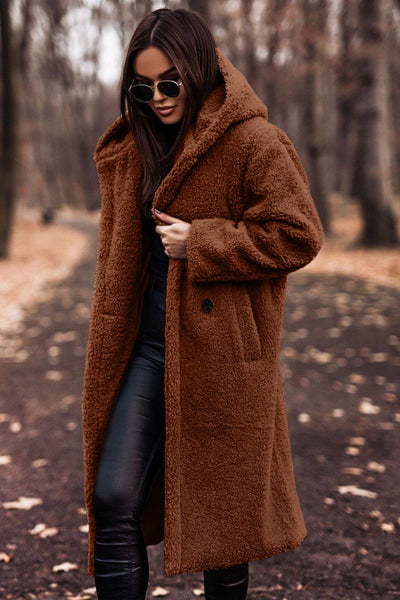 Women’s Plush Teddy Coat – Warm Winter Outwear