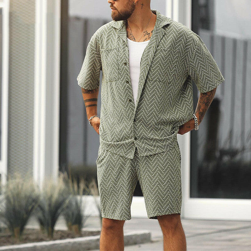 Fashion Individual Casual Men's Set