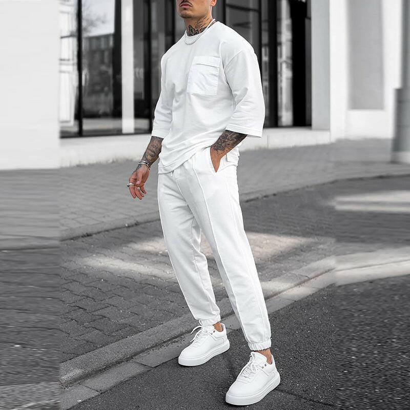 Men's Set Casual Trousers Two-piece Suit